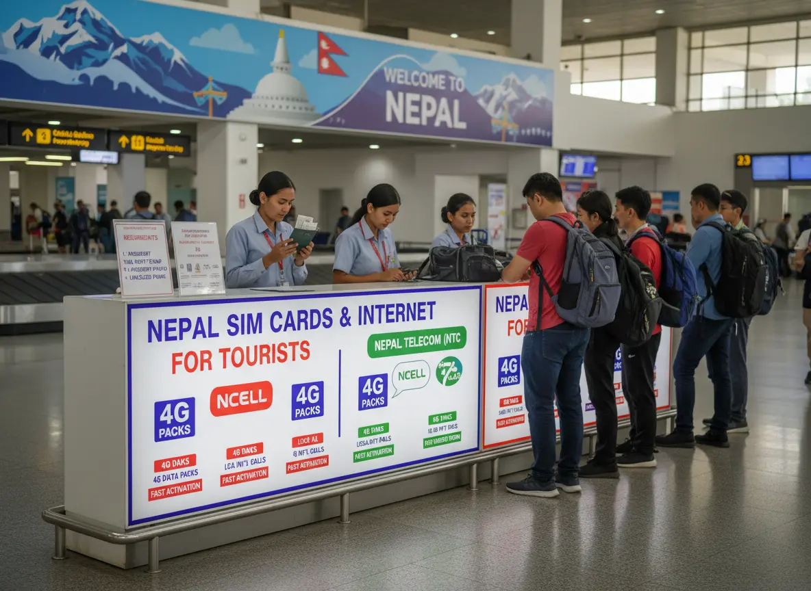 Nepal sim card for internet connection, Nepal